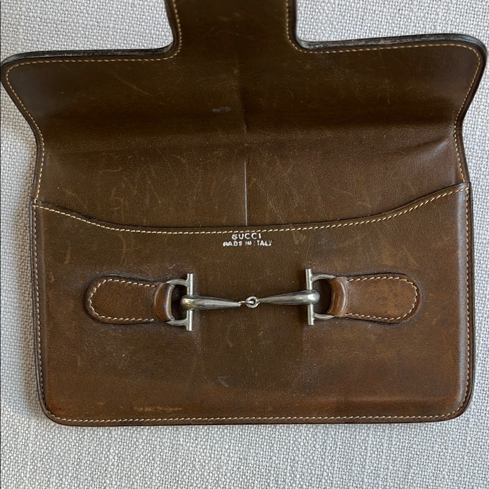 Gucci Brown Leather Horse Bit Wallet - Picture 3 of 3